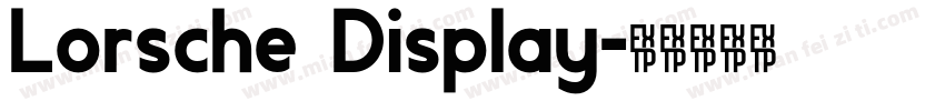 Lorsche Display字体转换